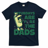 Saturdays Are Fore The Dads Golf T-Shirt - Navy Blue