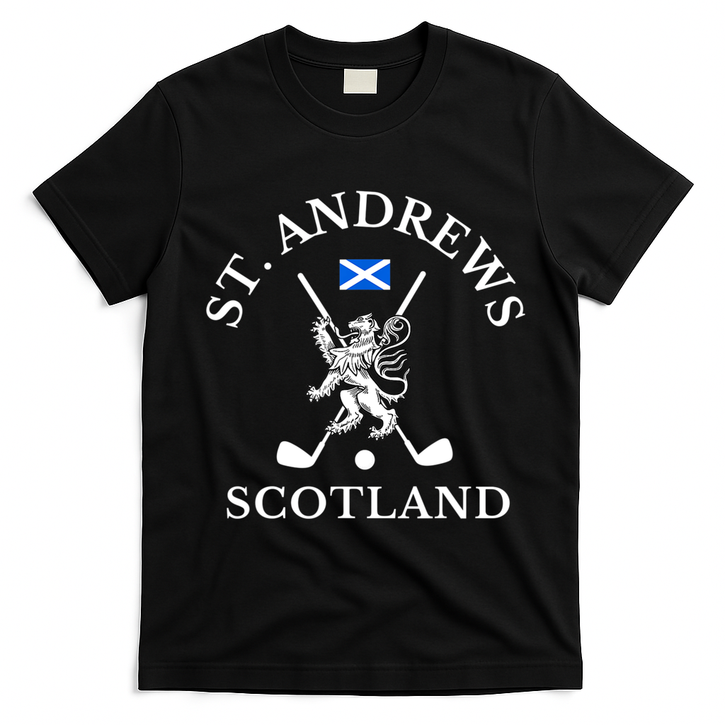 St. Andrews Scotland T-Shirt - Black