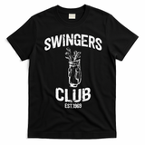 Swingers Club Golf Clubs Funny Golf Sarcastic Golfing T-Shirt - Black
