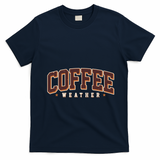 Sporty Coffee Weather Coffee Lover Fall Autumn Fan T-Shirt - Navy Blue