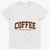 Sporty Coffee Weather Coffee Lover Fall Autumn Fan T-Shirt - White