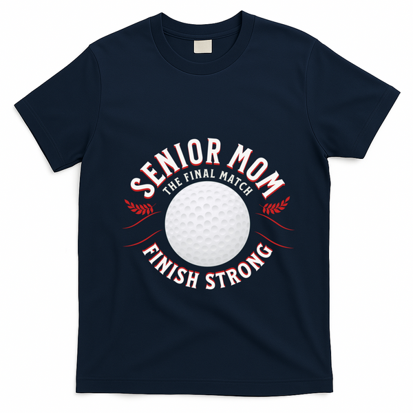 Senior Golf Mom Great Gift T-Shirt - Navy Blue
