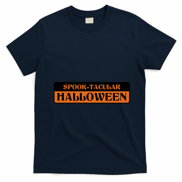 Spooktacular Halloween Festive T-Shirt - Navy Blue