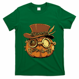 Steampunk Pumpkin Halloween T-Shirt - Irish Green