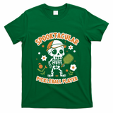 Spooktacular Pickleball Player Ghost Pumpkin Cute Gift T-Shirt - Irish Green
