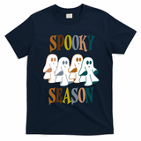 Spooky Season Halloween Ghost Festive T-Shirt - Navy Blue