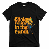 The Coolest Pumpkin In The Patch Kids Pumpkin Halloween T-Shirt - Black