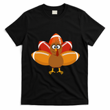 Turkey Football Thanksgiving T-Shirt - Black