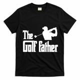 The Golf Father Funny Parody Best Golf Dad Fathers Day Love Funny Gift T-Shirt - Black