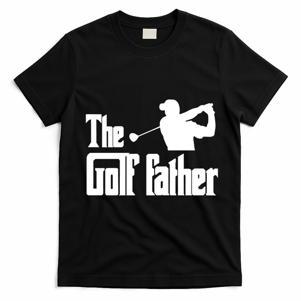 The Golf Father Funny Parody Best Golf Dad Fathers Day Love Funny Gift T-Shirt - Black