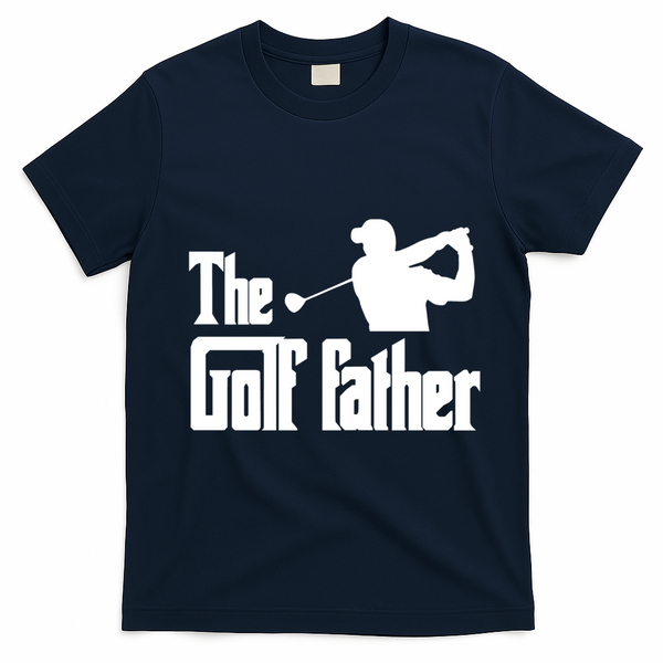 The Golf Father Funny Parody Best Golf Dad Fathers Day Love Funny Gift T-Shirt - Navy Blue