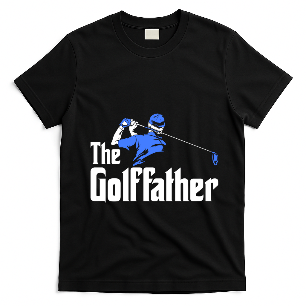 The Golffather Gift Golf Player Meaningful Gift T-Shirt - Black
