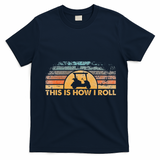 This Is How I Roll Vintage Golf Cart T-Shirt - Navy Blue