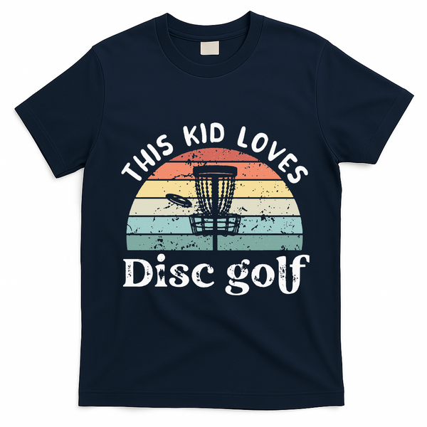 This loves Disc golf T-Shirt - Navy Blue