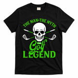 The Man The Myth The Golf Legend T-Shirt - Black