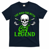 The Man The Myth The Golf Legend T-Shirt - Navy Blue