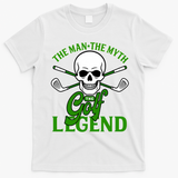 The Man The Myth The Golf Legend T-Shirt - White