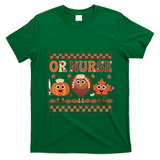 Thanksgiving Or Nurse Fall Pumpkin And Turkey Autumn Check T-Shirt - Irish Green