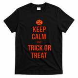 Keep Calm And Trick Or Treat T-Shirt - Black