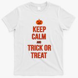 Keep Calm And Trick Or Treat T-Shirt - White