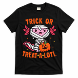 Trick or Treat A Lotl Axolotl Halloween Costume T-Shirt - Black