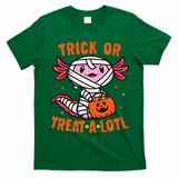 Trick or Treat A Lotl Axolotl Halloween Costume T-Shirt - Irish Green