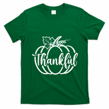 Thankful Pumpkin Cute Cozy T-Shirt - Irish Green