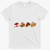 Thanksgiving Pie Pumpkin T-Shirt - White