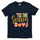 Tis The Season Fall Lover Cute T-Shirt - Navy Blue