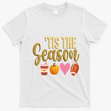 Tis The Season Fall Lover Cute T-Shirt - White