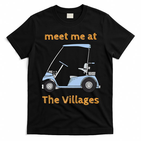 The Villages Florida Retirement Community T-Shirt - Black