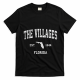 The Villages Florida Fl Vintage Sports T-Shirt - Black