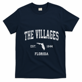 The Villages Florida Fl Vintage Sports T-Shirt - Navy Blue