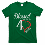 Vintage 40th Birthday Blessed By God, Happy Birthday Gift T-Shirt - Green