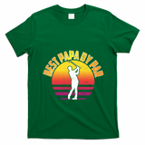 Vintage Best Dad By Par Funny Golf Lovers Gift FatherS Day Gift T-Shirt - Irish Green