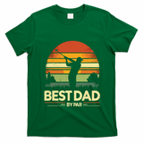 Vintage Best Dad By Par Meaningful Gift FatherS Day Golfing Gift T-Shirt - Irish Green