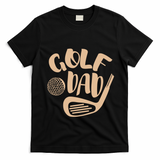 Vintage Best Dad By Par Gift FatherS Day Golfing Gift T-Shirt - Black