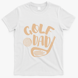 Vintage Best Dad By Par Gift FatherS Day Golfing Gift T-Shirt - White