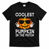 Vintage Coolest Pumpkin In The Patch Halloween Autumn Funny Gift T-Shirt - Black