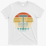 Vintage Disc Golf Retro Graphic T-Shirt - White