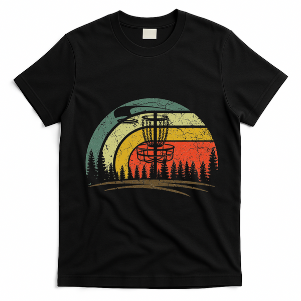 Vintage Disc Golf Shirt Frolf Flying Disc Sport Lover T-Shirt - Black