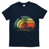 Vintage Disc Golf Shirt Frolf Flying Disc Sport Lover T-Shirt - Navy Blue
