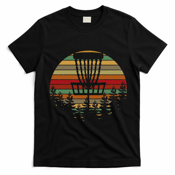 Vintage Disc Golf Frisbee Golf Frolf Flying Disc Sport T-Shirt - Black