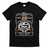 Vintage Dude Aged 40 Years Man Myth Legend 40th Birthday  T-Shirt - Black