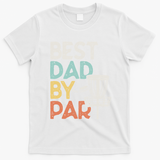 Vintage Funny Best Dad By Par Disk Golf Dad Funny Gift T-Shirt - White