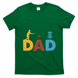 Vintage FatherS Day Best Dad By Par Cute Disc Golf Gift T-Shirt - Irish Green