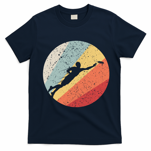 Vintage Ultimate Frisbee Gift For Frisbee Players T-Shirt - Navy Blue