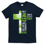 Whole Lot Of Jesus Golf Golfing Sport Lover Christian T-Shirt - Navy Blue