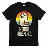 Wound Whisperer Ghost Nurse Boo Halloween Nursing RN T-Shirt - Black
