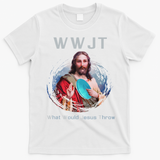 What Would Jesus Throw Funny Disc Golf & Women T-Shirt - White